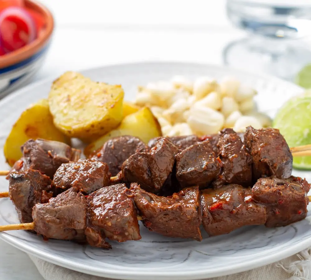 Anticuchos de corazón